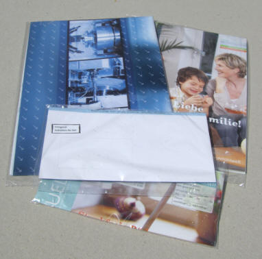 Dokumente, Kataloge in Folie einschwei�en